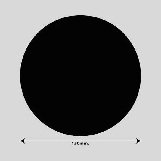 Gulvmarkerings Tape og Symboler.-Sort-Cirkel Ø150mm (10 stk. pakke)