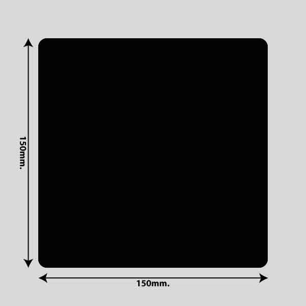 Load image into Gallery viewer, Gulvmarkerings Tape og Symboler.-Sort-Firkant 150mm x 150mm (10 stk. pakke)
